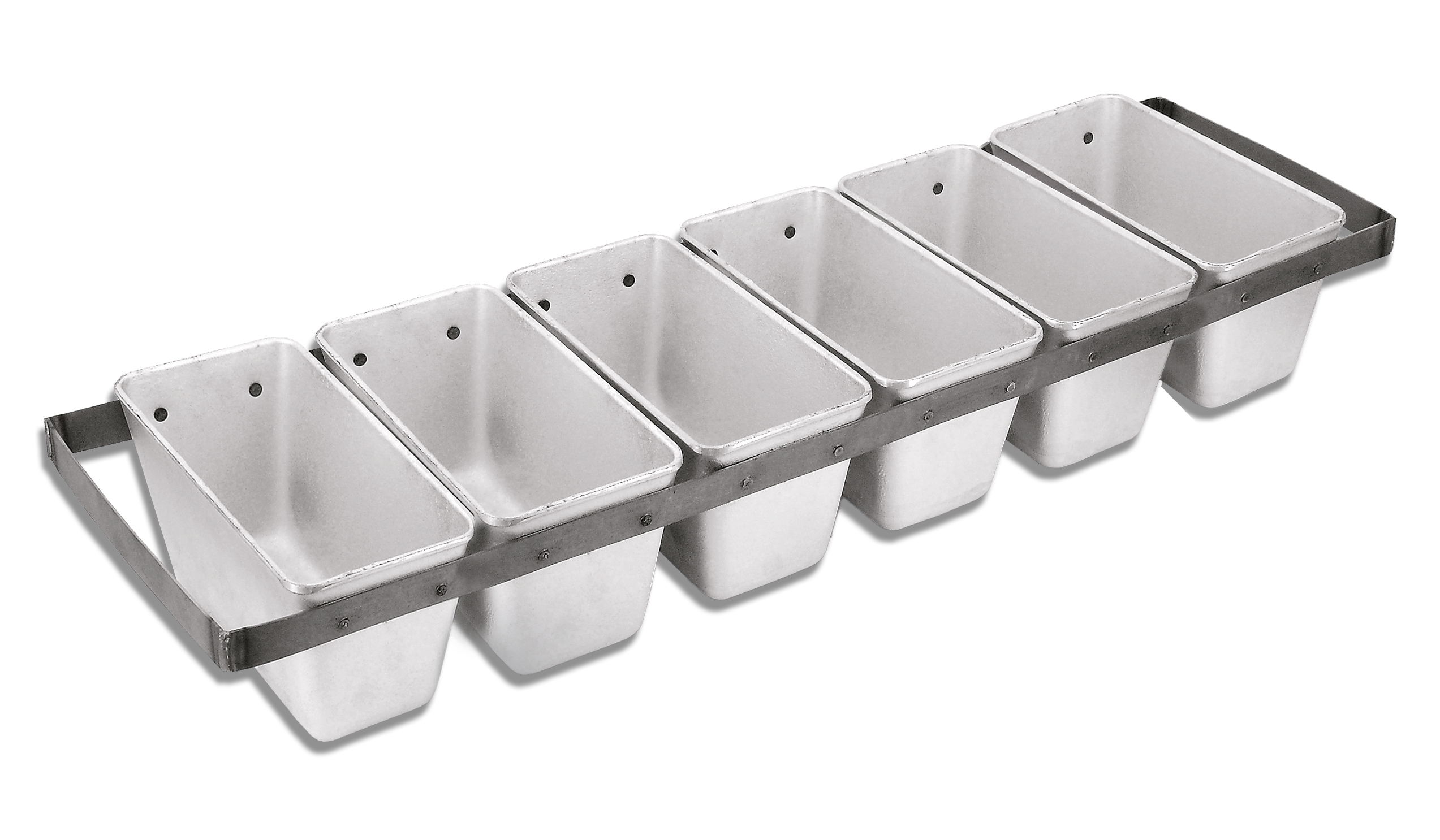 хлебная форма Л-10 6-ти секц-я с ручками